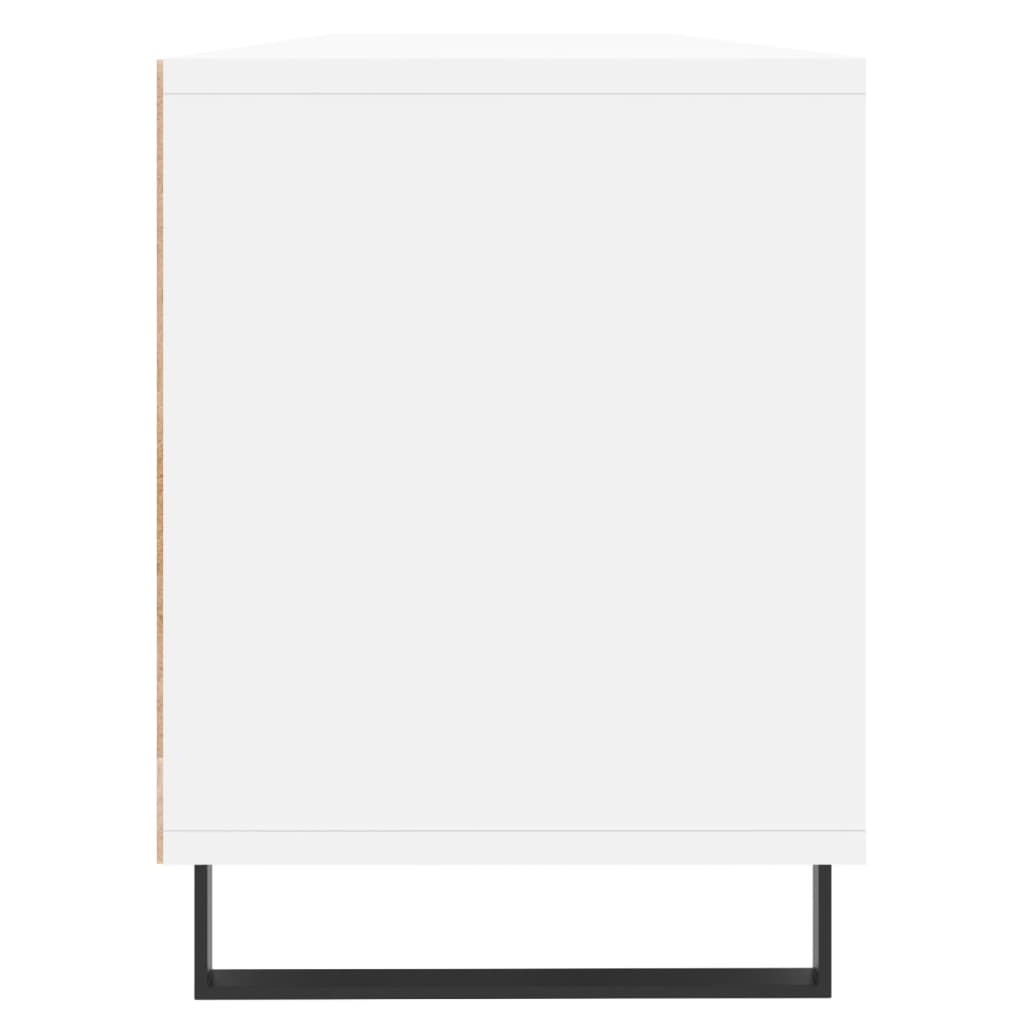 tv-bord 150x30x44,5 cm konstrueret træ hvid