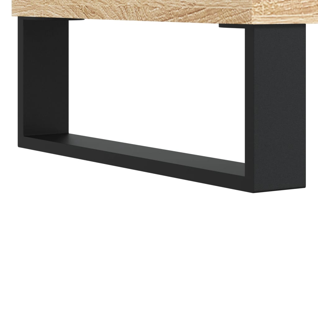 tv-bord 150x30x44,5 cm konstrueret træ sonoma-eg