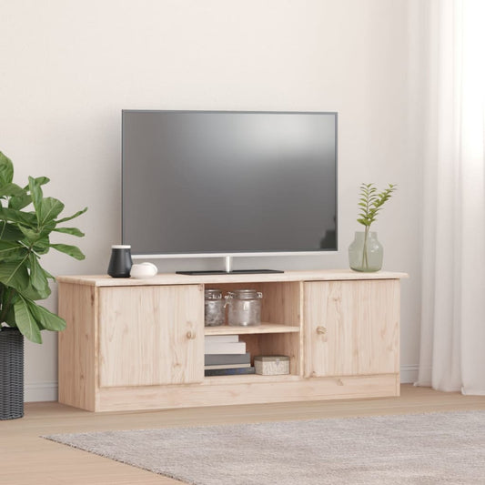 tv-bord ALTA 112x35x41 cm massivt fyrretræ