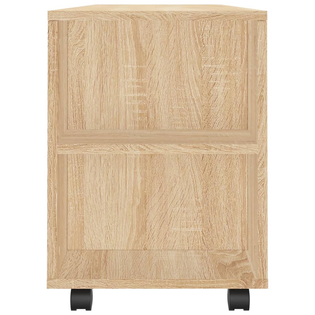 tv-bord 102x34,5x43 cm konstrueret træ sonoma-eg