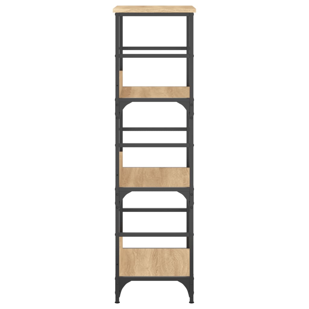 bogreol 50x33x117,5 cm konstrueret træ sonoma-eg