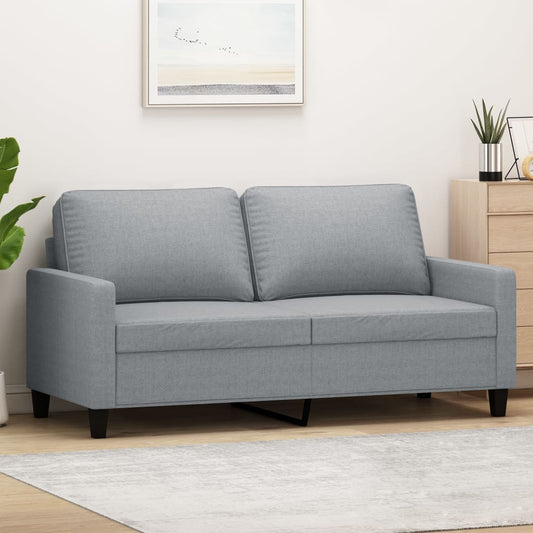 2-personers sofa 140 cm stof lysegrå