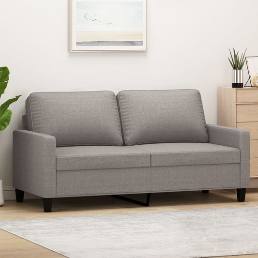 2-personers sofa 140 cm stof gråbrun