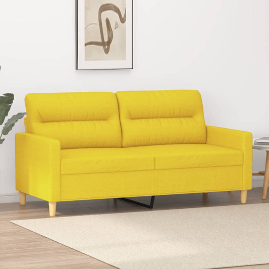 2-personers sofa 140 cm stof lysegul