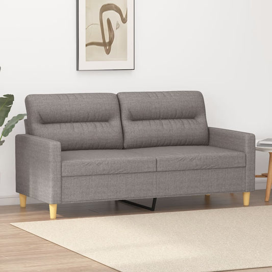 2-personers sofa 140 cm stof gråbrun