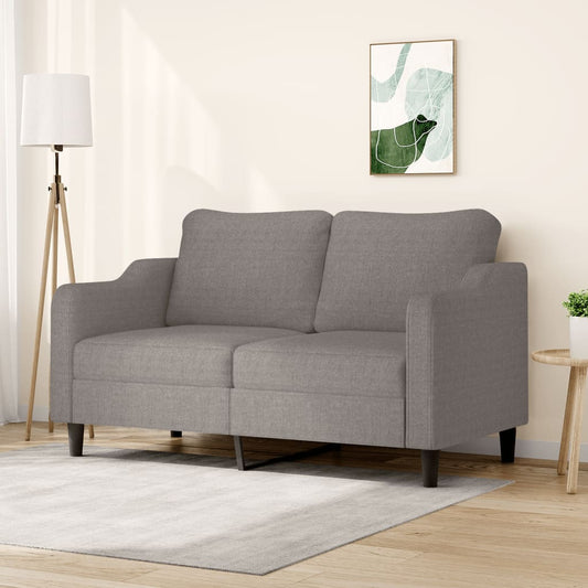 2-personers sofa 140 cm stof gråbrun