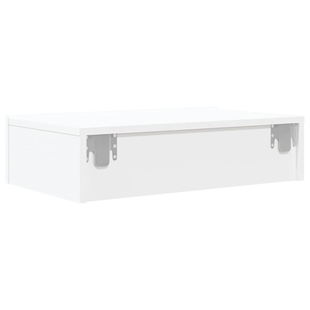 tv-bord med LED-lys 60x35x15,5 cm hvid