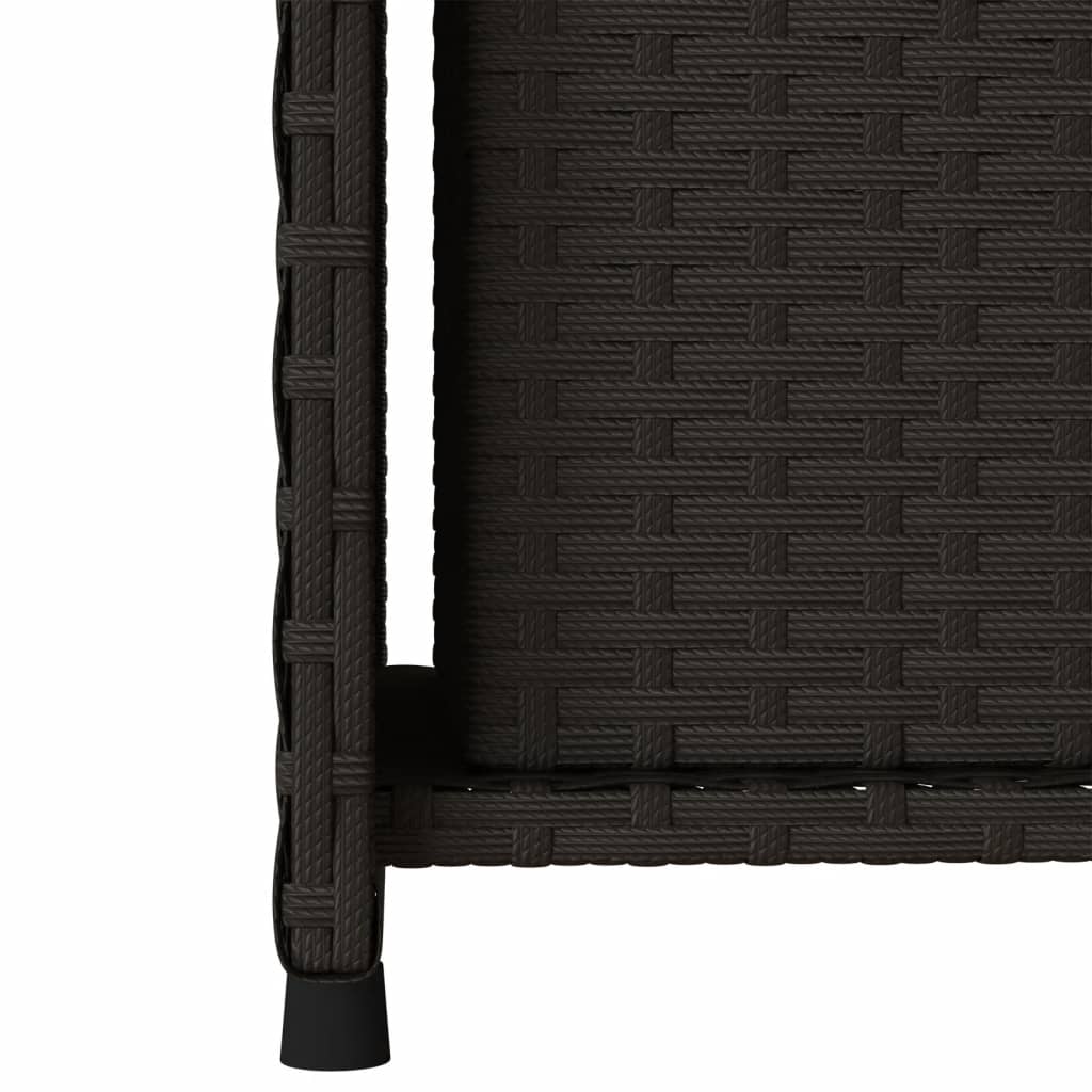 opbevaringsskab til haven 50x55x115 cm polyrattan sort