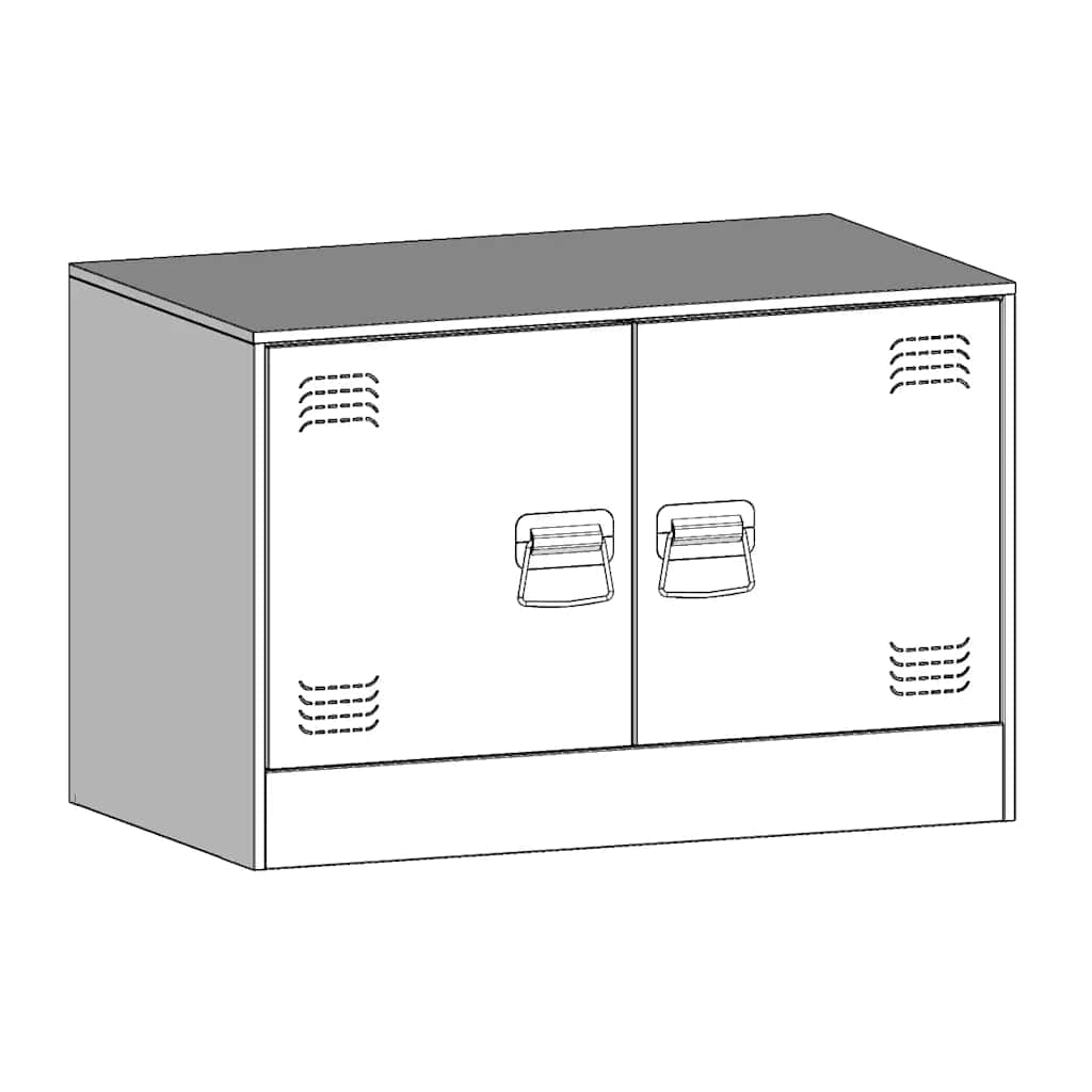 tv-borde 2 stk. 67x39x44 cm stål sennepsgul