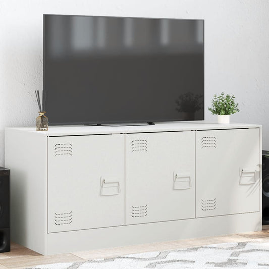 tv-bord 99x39x44 cm stål hvid