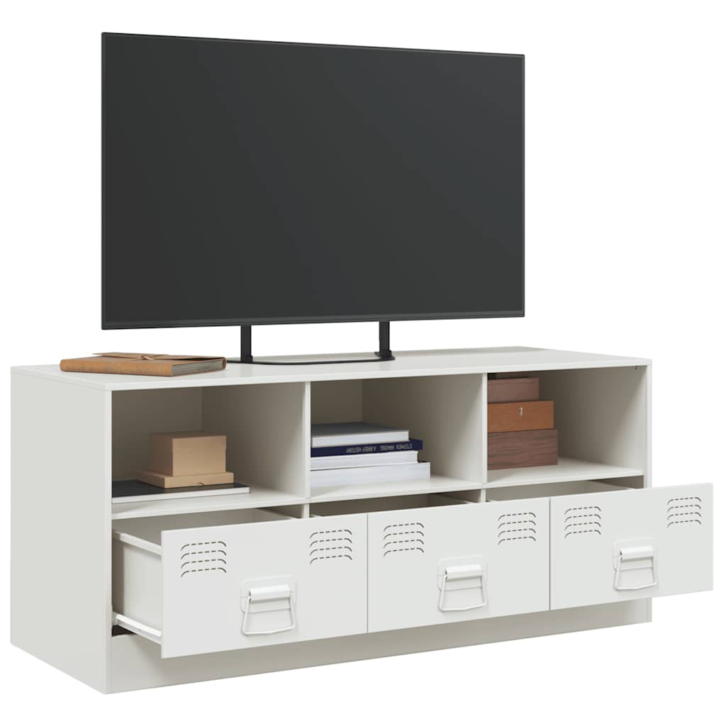 tv-bord 99x39x44 cm stål hvid