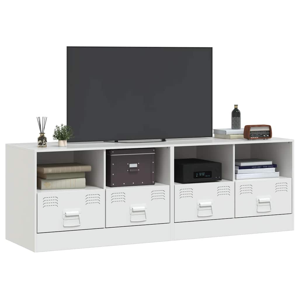 tv-borde 2 stk. 67x39x44 cm stål hvid