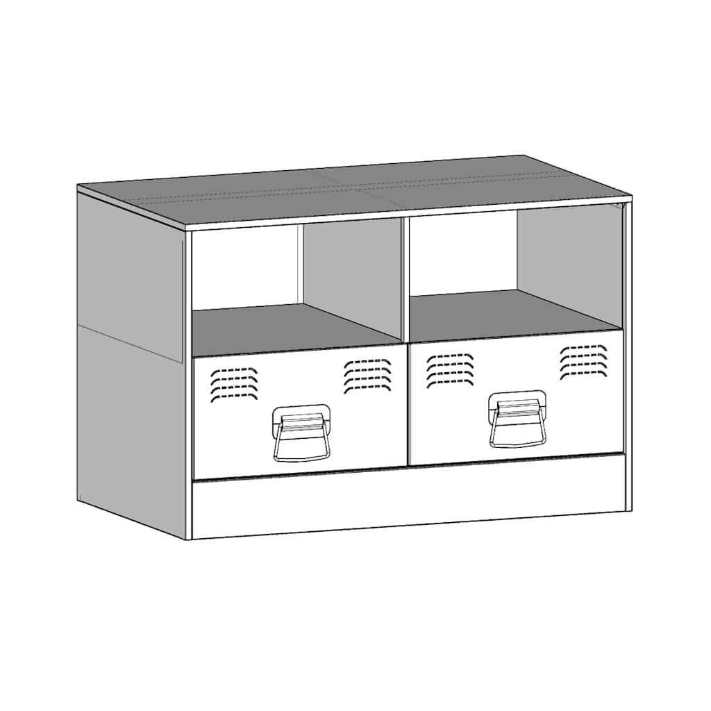 tv-borde 2 stk. 67x39x44 cm stål hvid