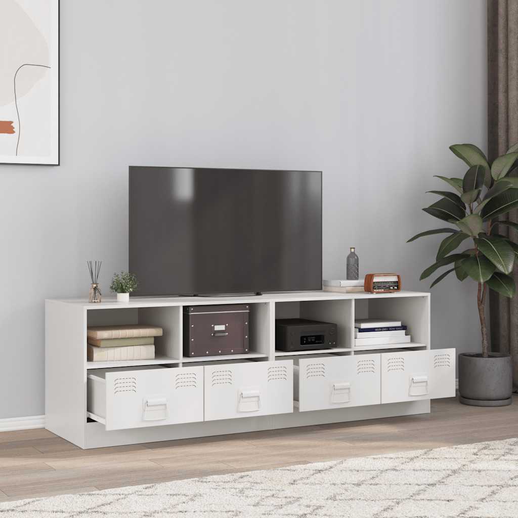 tv-borde 2 stk. 67x39x44 cm stål hvid