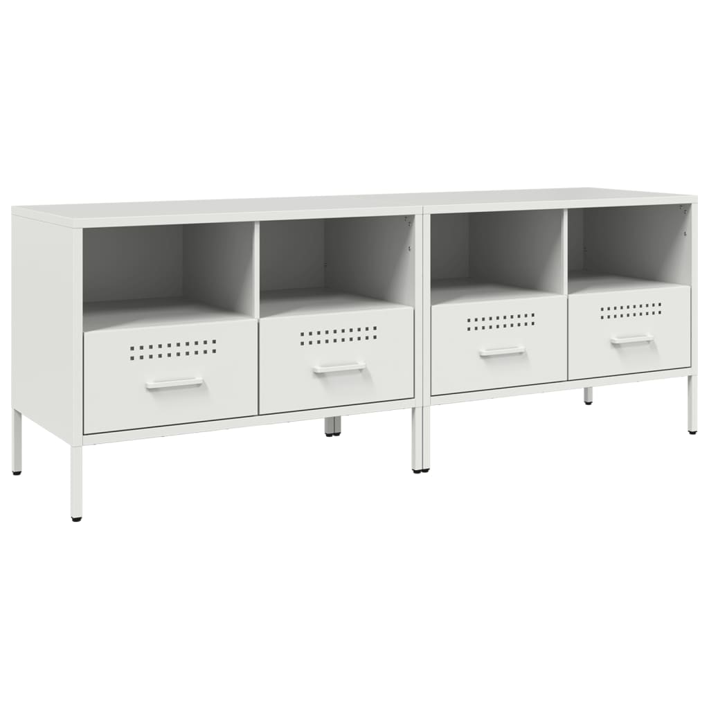 tv-borde 2 stk. 68x39x50,5 cm stål hvid