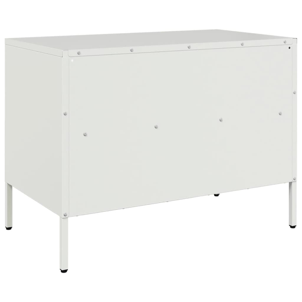 tv-borde 2 stk. 68x39x50,5 cm stål hvid