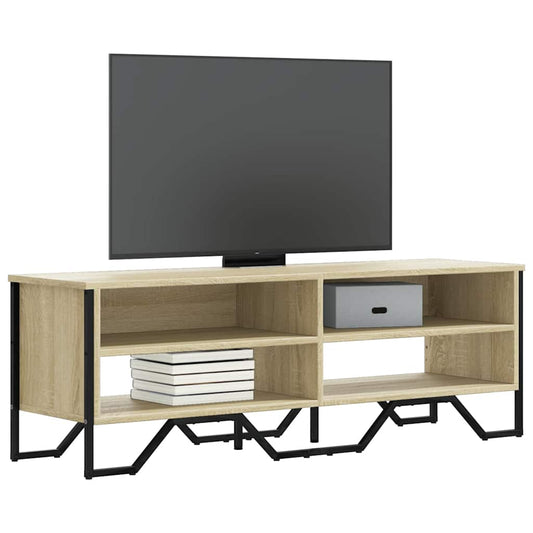 tv-bord 122x34x41 cm konstrueret træ sonoma-eg