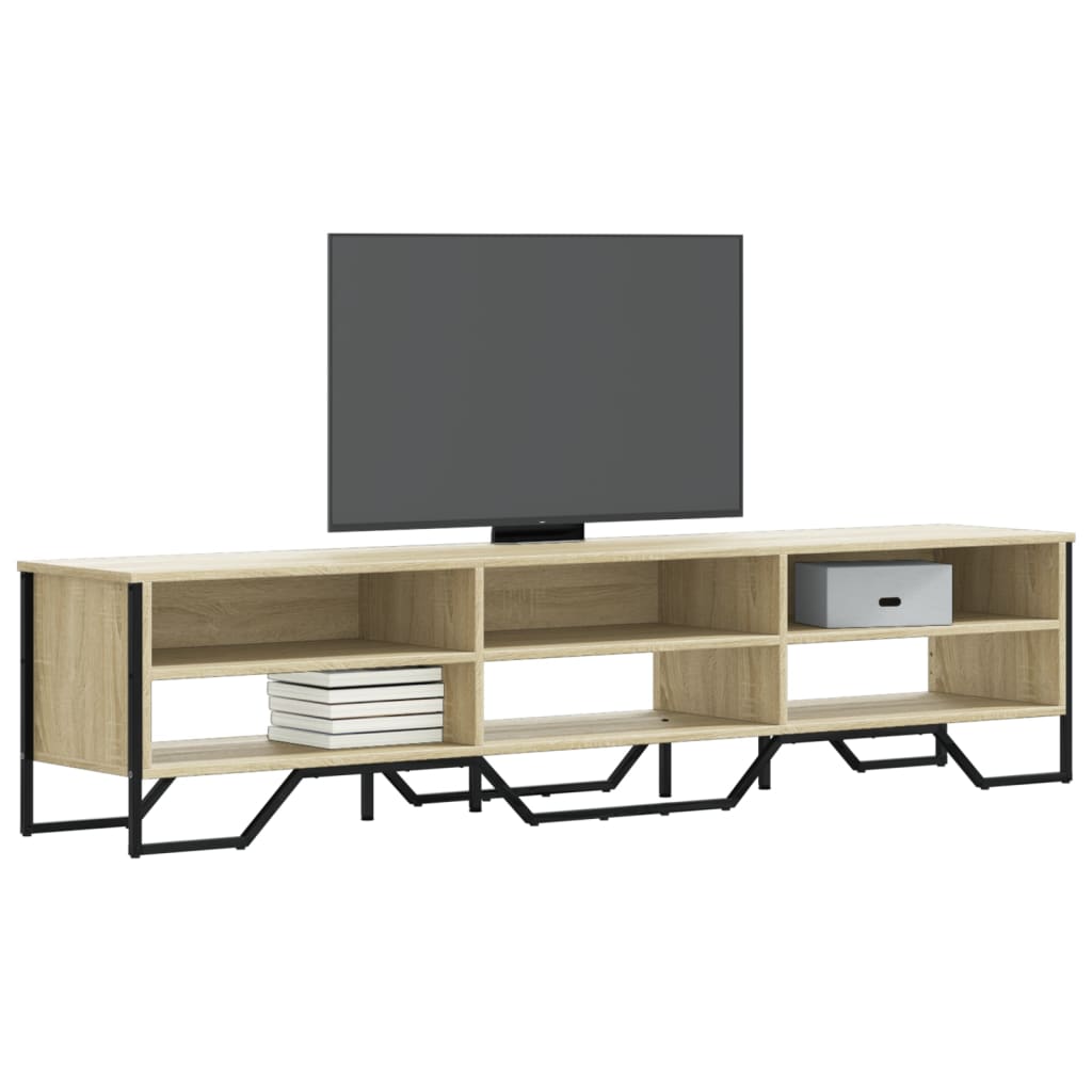 tv-bord 180x34x41 cm konstrueret træ sonoma-eg