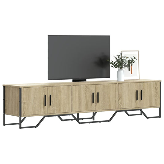 tv-bord 180x34x41 cm konstrueret træ sonoma-eg