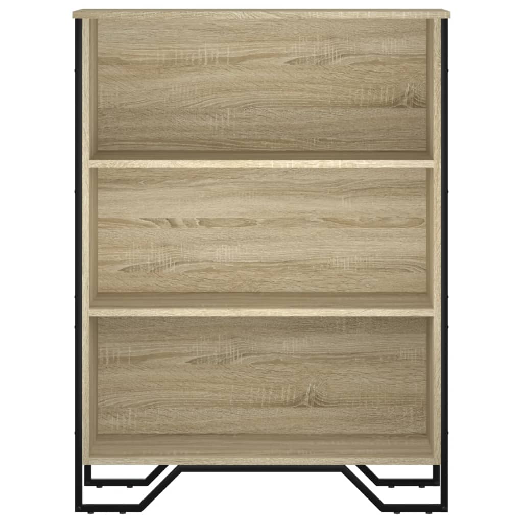 bogreol 80x31x106 cm konstrueret træ sonoma-eg