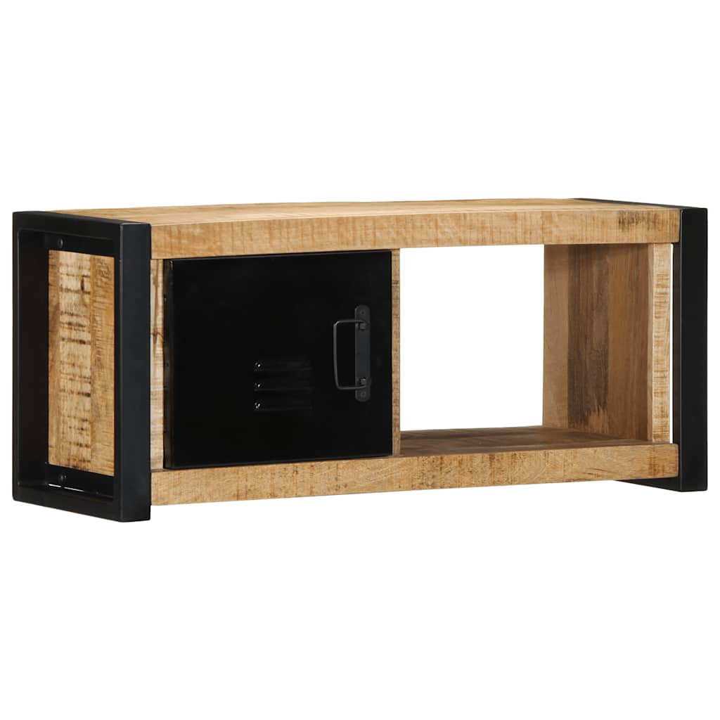 tv-bord 80x30x35 cm massivt ru mangotræ