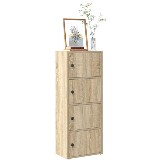 bogreol 40x24x102 cm konstrueret træ sonoma-eg