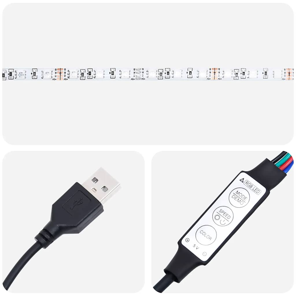 sengeborde med LED-lys 38x34x65 cm sonoma-eg