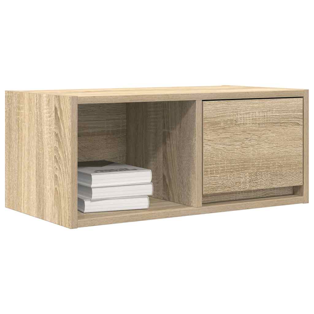 tv-borde 2 stk. 60x31x25,5 cm konstrueret træ sonoma-eg