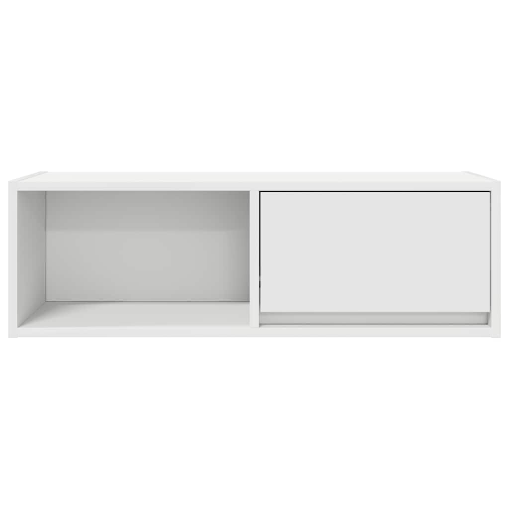 tv-bord 80x31x25,5 cm konstrueret træ hvid