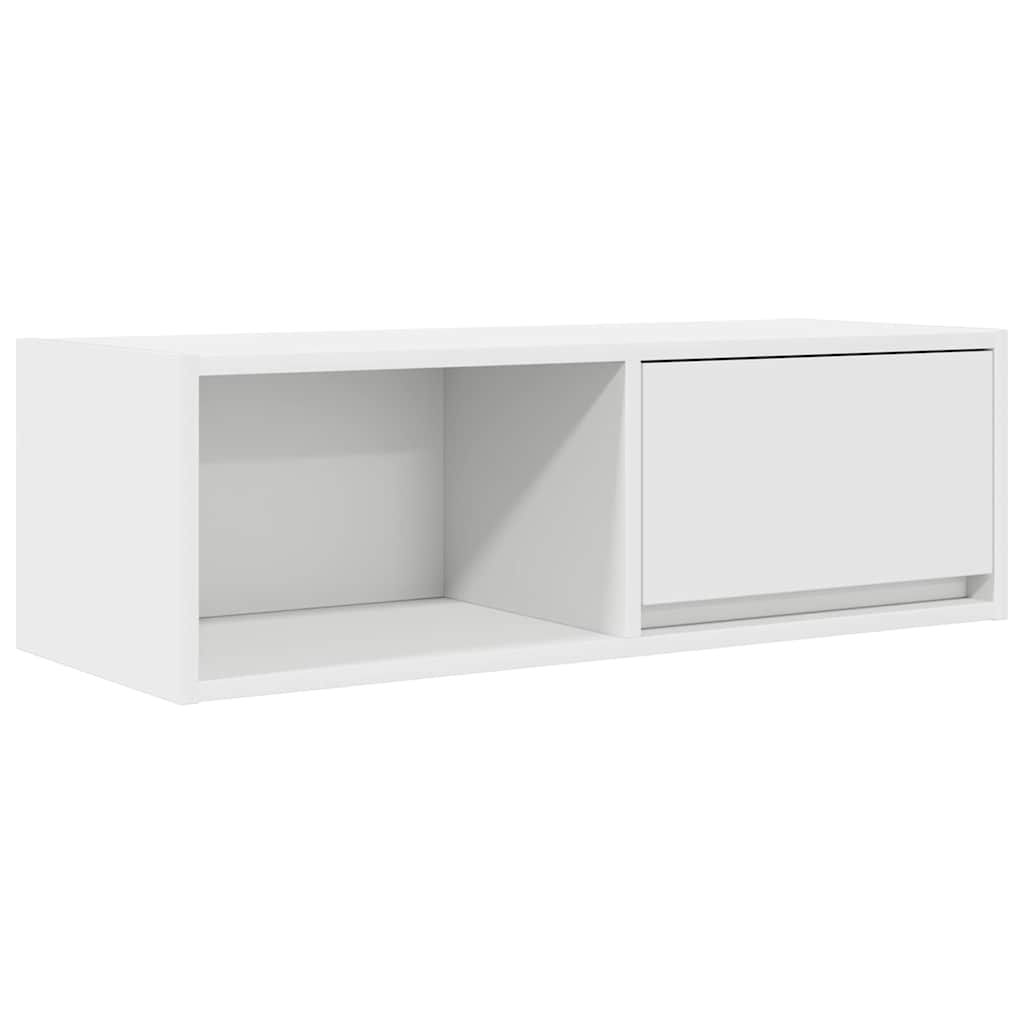 tv-borde 2 stk. 80x31x25,5 cm konstrueret træ hvid