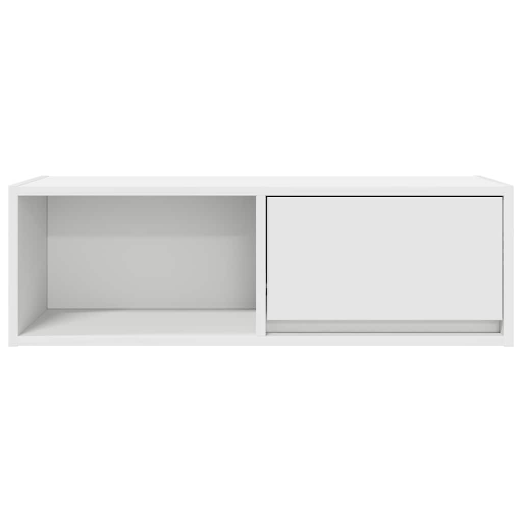 tv-borde 2 stk. 80x31x25,5 cm konstrueret træ hvid