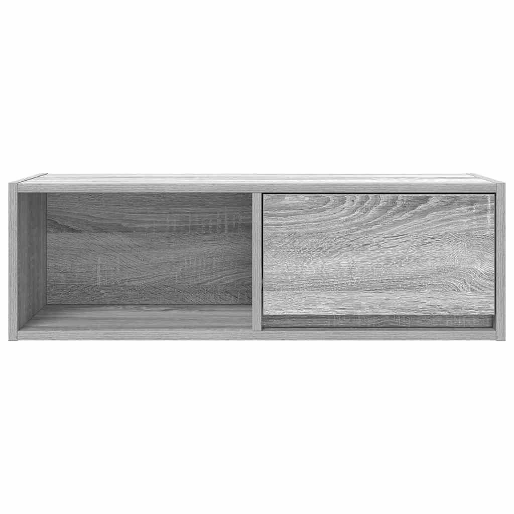 tv-borde 2 stk. 80x31x25,5 cm konstrueret træ grå sonoma-eg