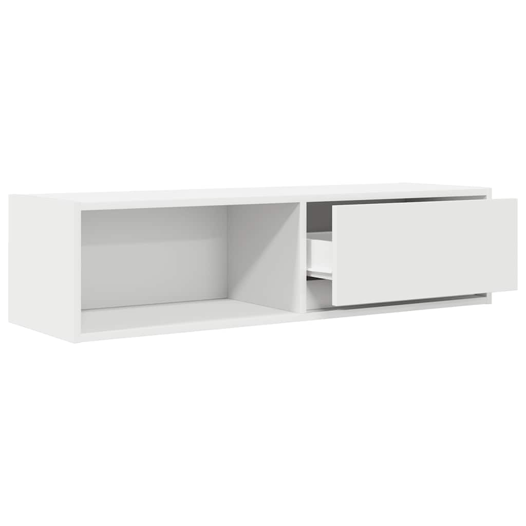 tv-borde 2 stk. 100x31x25,5 cm konstrueret træ hvid