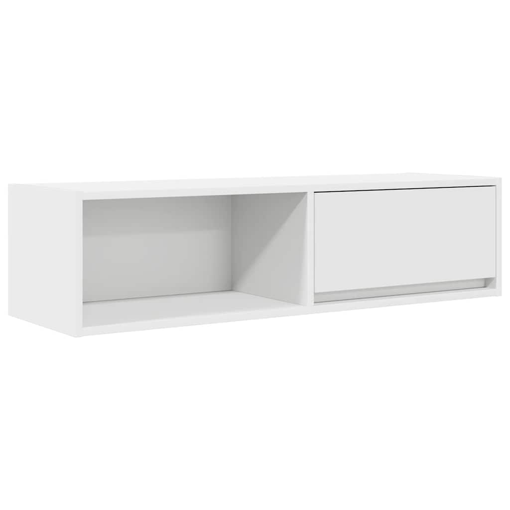 tv-borde 2 stk. 100x31x25,5 cm konstrueret træ hvid