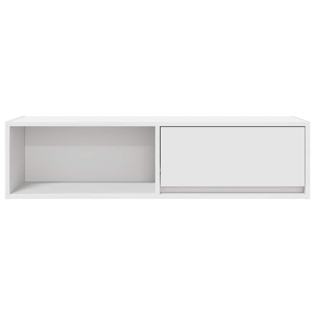 tv-borde 2 stk. 100x31x25,5 cm konstrueret træ hvid