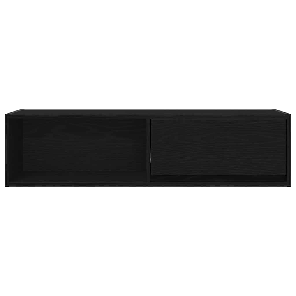 tv-borde 2 stk. 100x31x25,5cm konstrueret træ sort egetræsfarve