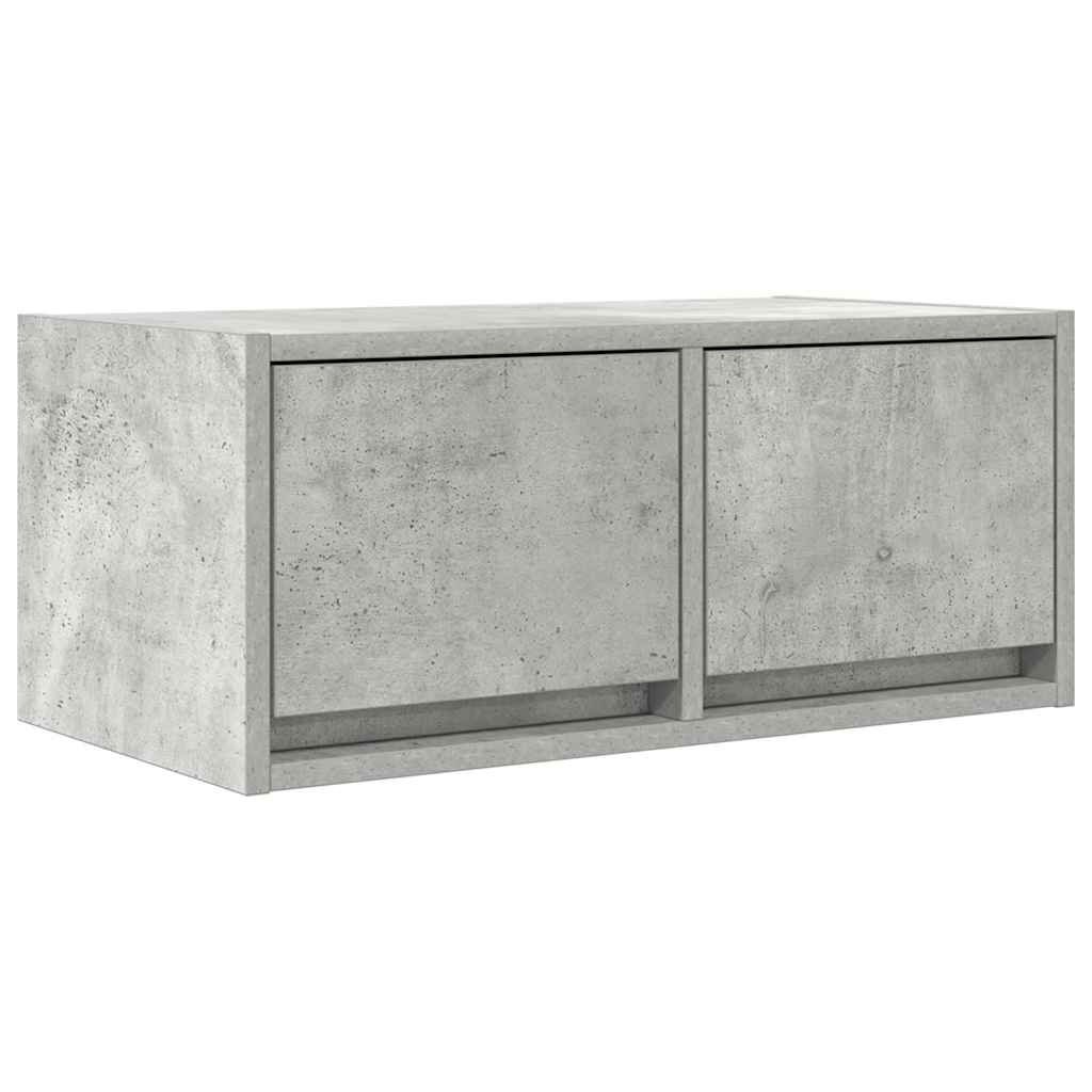 tv-borde 2 stk. 60x31x25,5 cm konstrueret træ betongrå