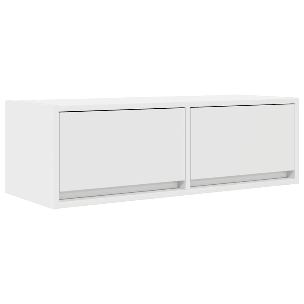 tv-bord 80x31x25,5 cm konstrueret træ hvid