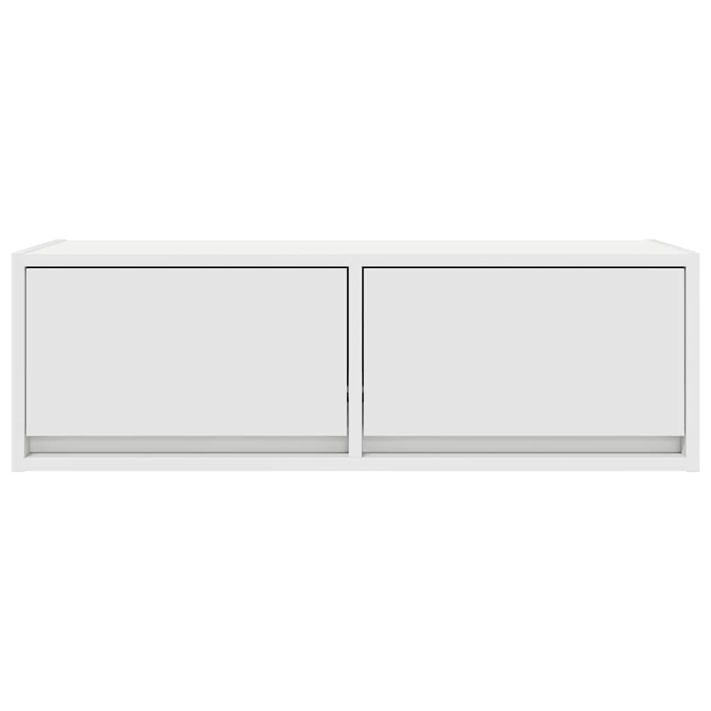 tv-bord 80x31x25,5 cm konstrueret træ hvid