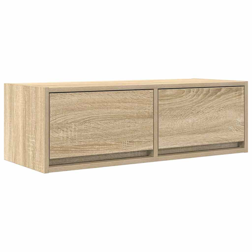 tv-bord 80x31x25,5 cm konstrueret træ sonoma-eg