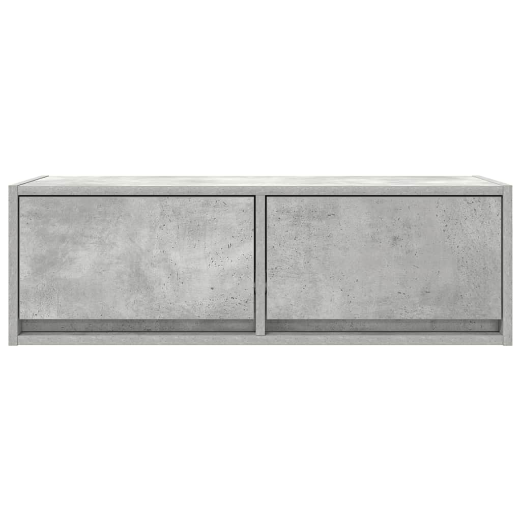 tv-borde 2 stk. 80x31x25,5 cm konstrueret træ betongrå