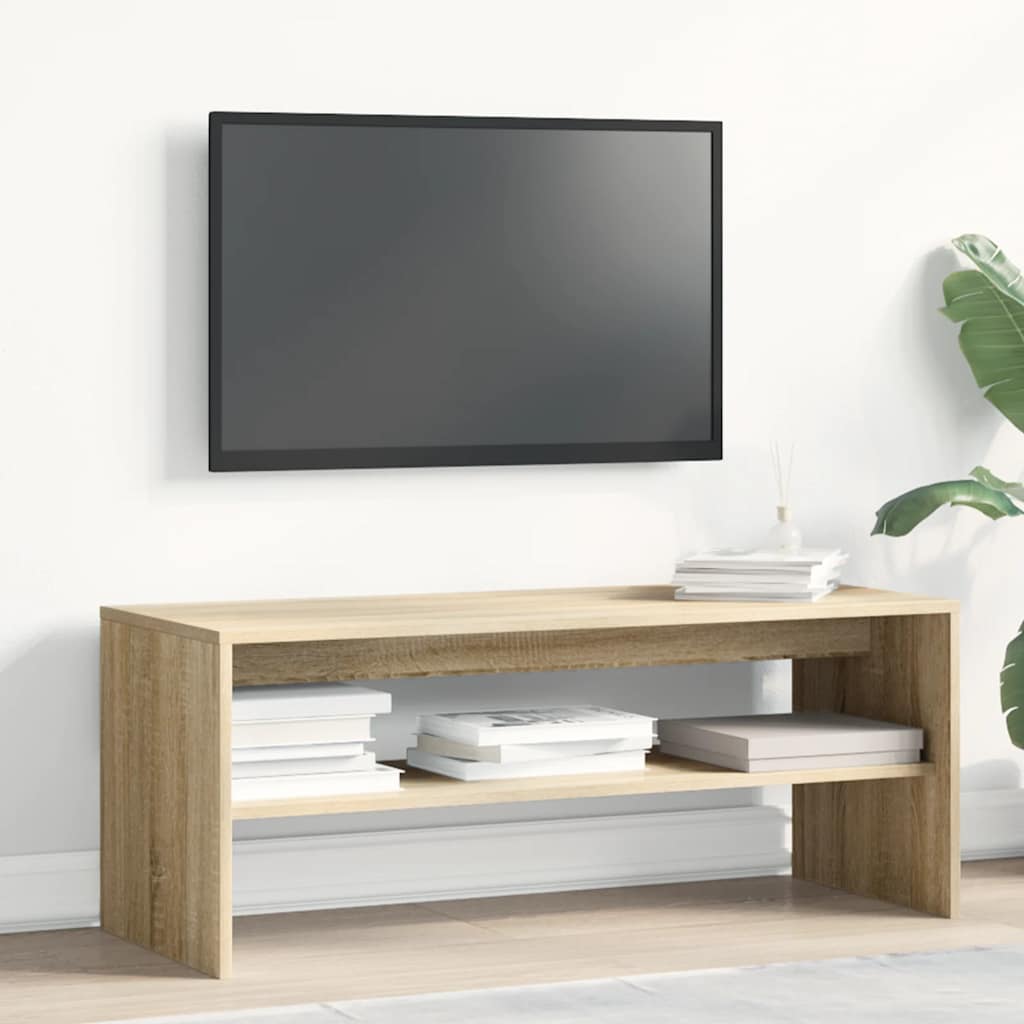 tv-bord 100x40x40 cm konstrueret træ sonoma-eg