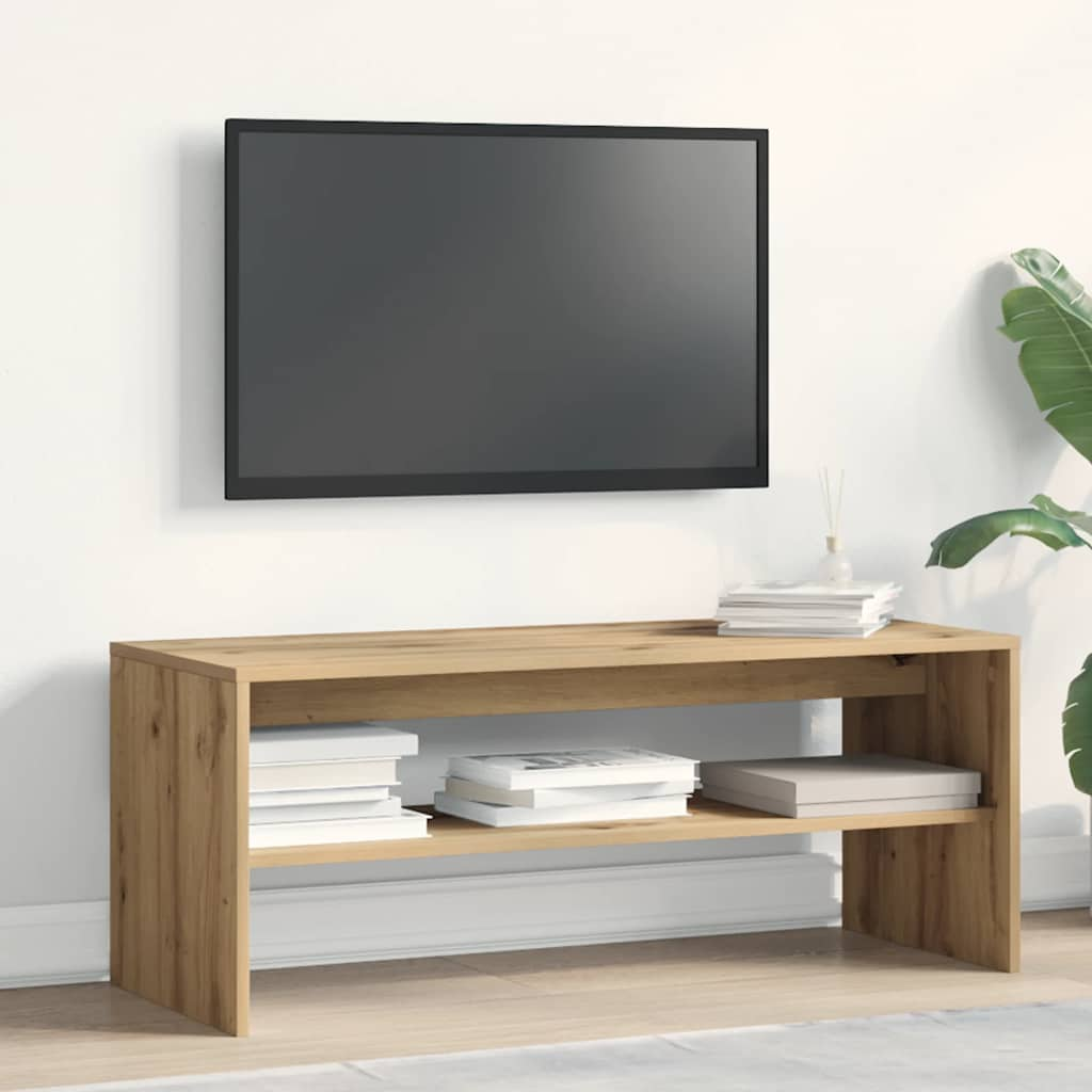 tv-bord 100x40x40 cm konstrueret træ kunsteg