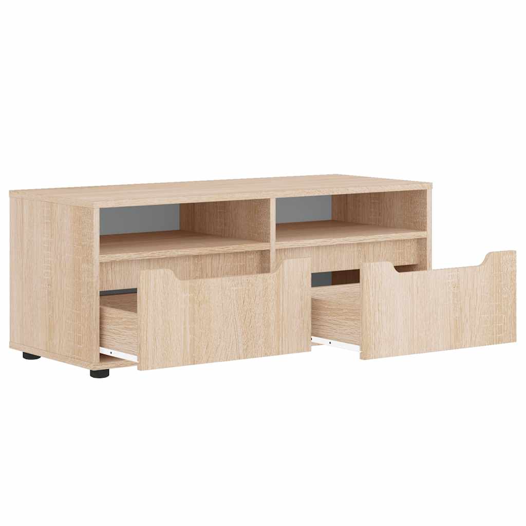 tV-bord VISNES 100x40x38 cm konstrueret træ sonoma-eg