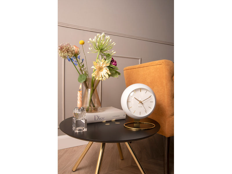 Karlsson Table clock Globe white, Des. Armando Breeveld