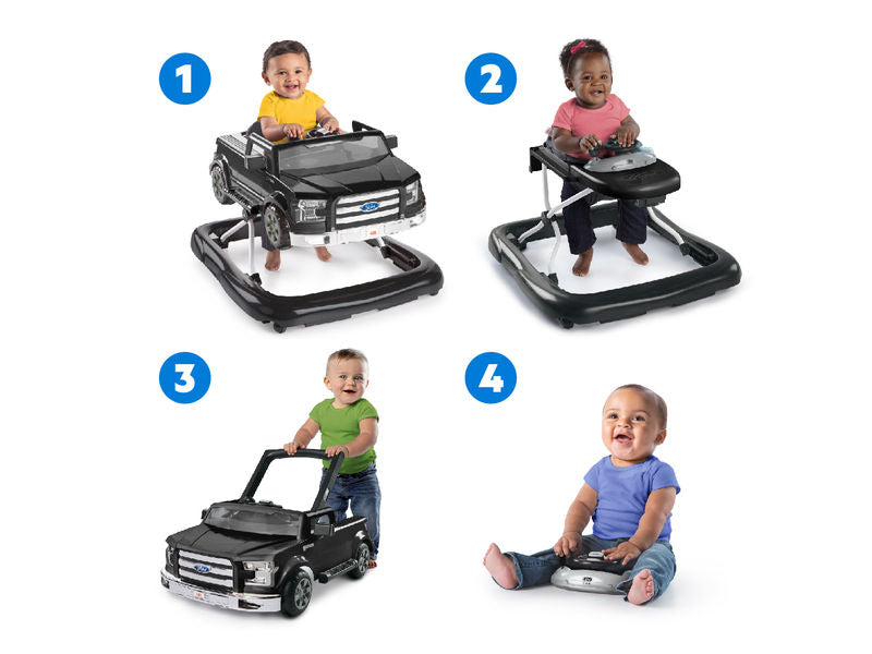 BRIGHT STARTS Bright Starts 4-i-1 Gåvogn, Ways to Play Walker™ - Ford F-150 BRIGHT STARTS