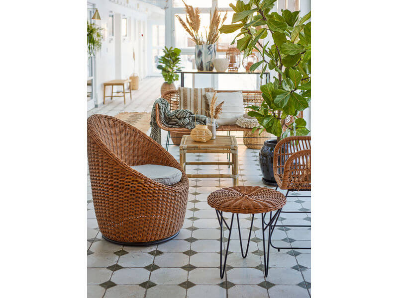 Bloomingville Roccas Loungestol, Brun, Polyrattan