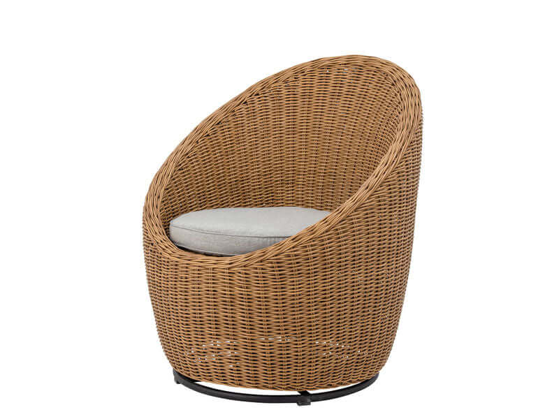 Bloomingville Roccas Loungestol, Brun, Polyrattan