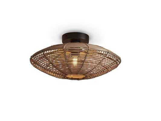 Good & Mojo Loftslampe Tanami rattan skive dia.40xh.10cm natur. S Good & Mojo