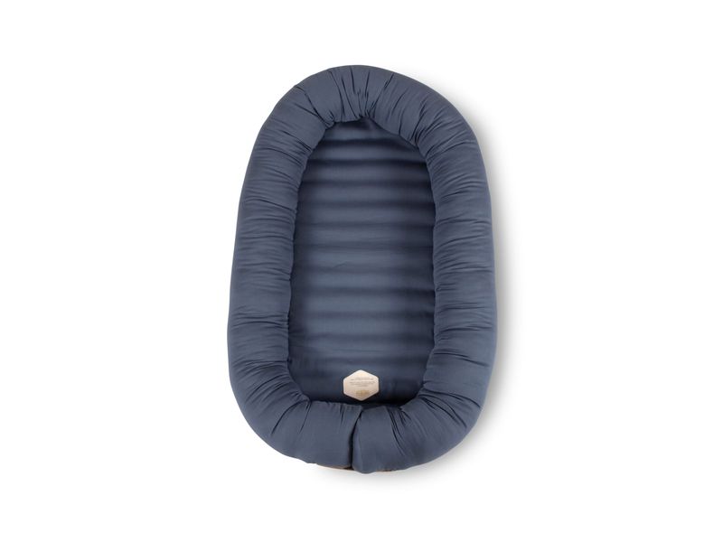 FILIBABBA Babynest - Kapok Muddly blue FILIBABBA